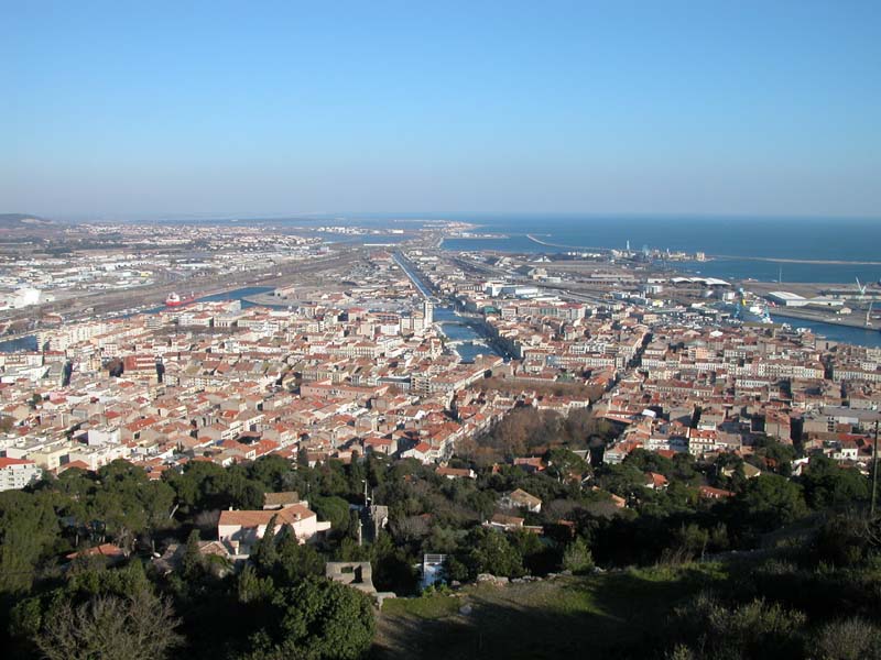 Aussicht auf den Hafen von Sète... 
