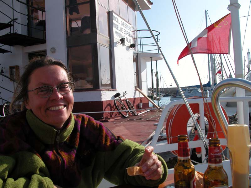 Zmittag an Deck 