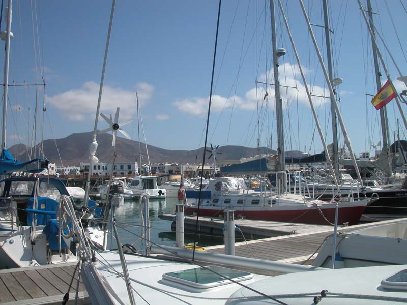 Suleika in der Marina Rubicón, Lanzarote 