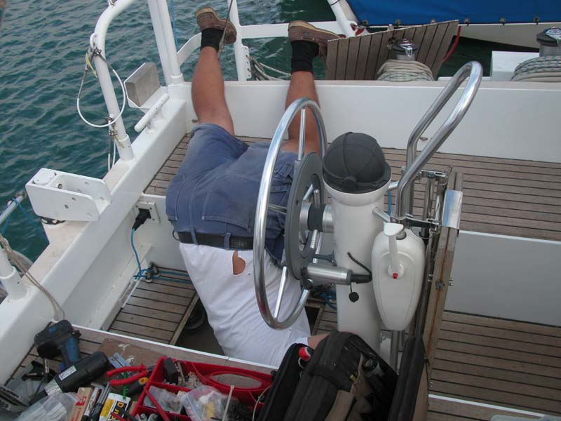 Gunnar an der Arbeit 