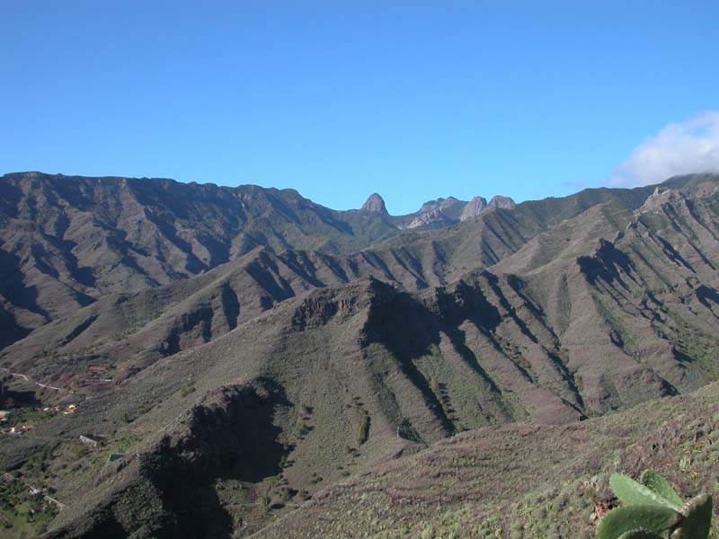 Blick nach Westen mit Roque de Agando 