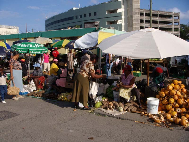 Markt in Castries 