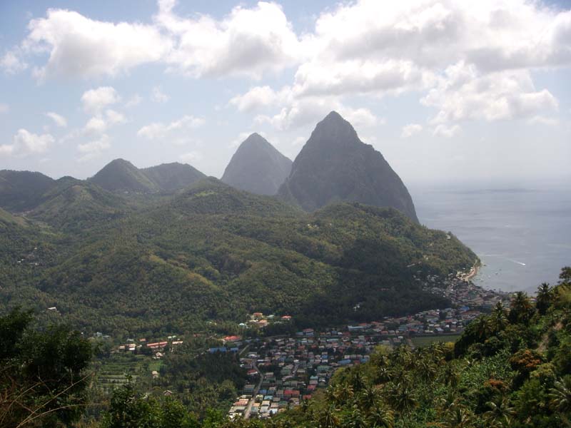 Soufriere und die Pitons 