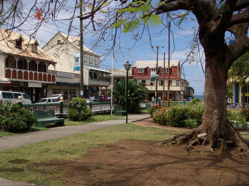 Hauptplatz in Soufrière 