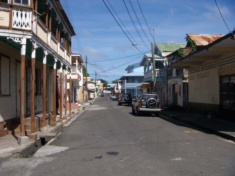 Commercial Street in Vieux Fort 