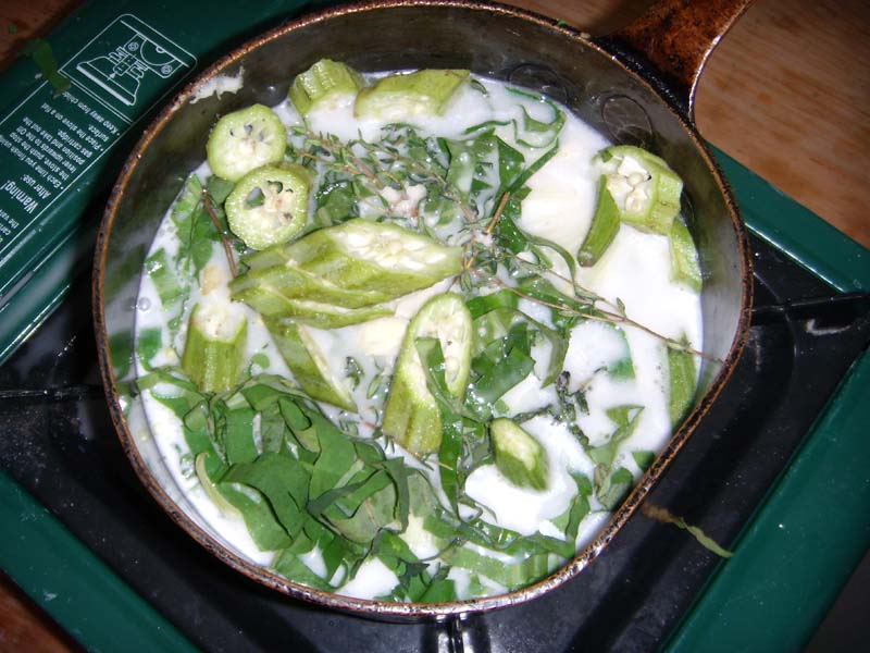 Callaloo–Okra–Suppe 