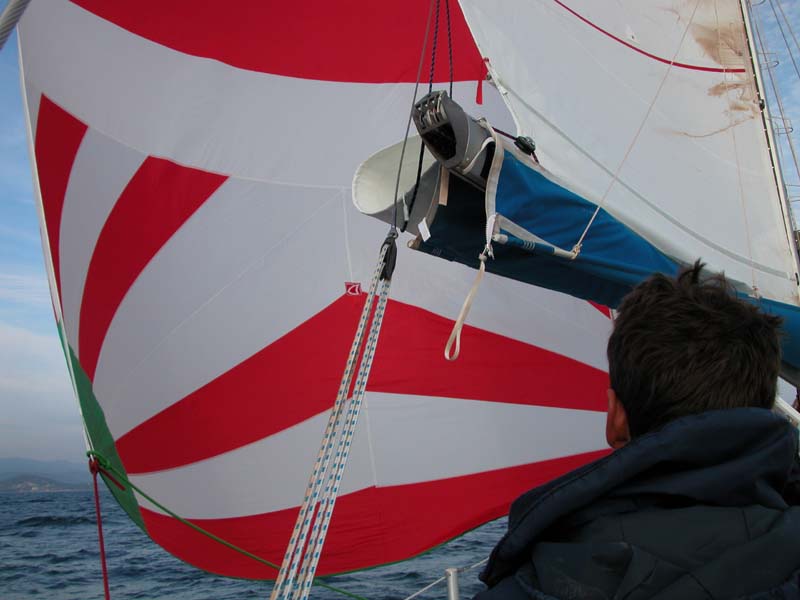 Einsegeln mit Spi (März 2004) 