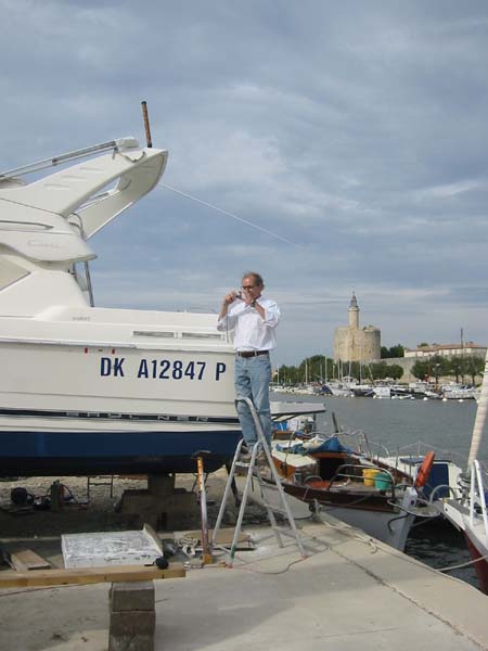 Der Gnädige auf der Leiter (Schiffstaufe Juli 2005) 