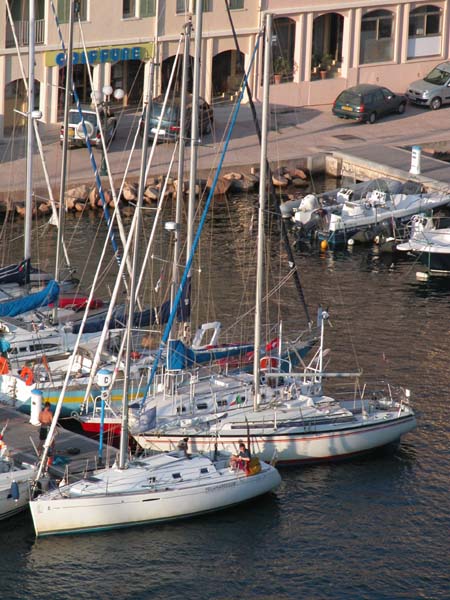 Suleika am Steg C in Bonifacio (August 2005) 