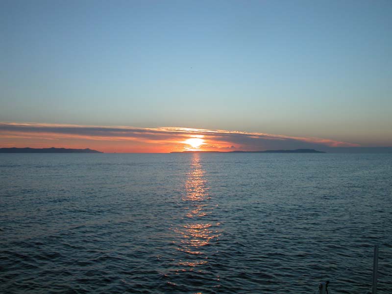 Sonnenuntergang bei Hyères (Oktober 2005) 