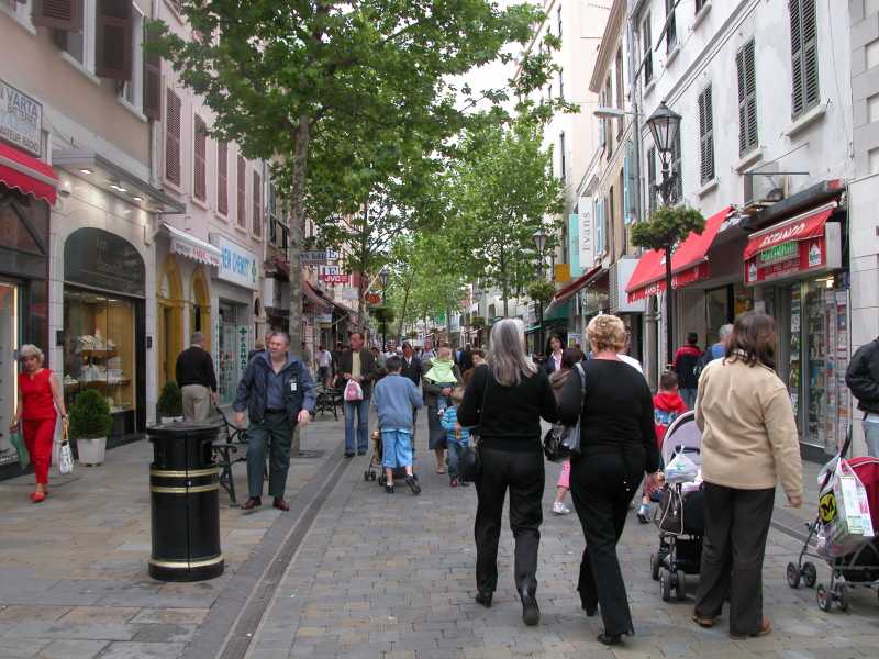 Downtown Gibraltar, Gibraltar (April 2006) 