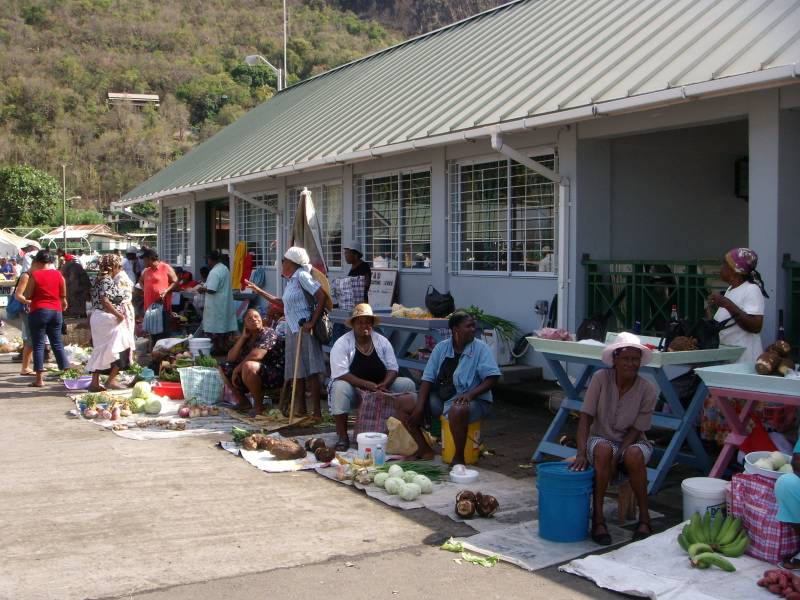 Samstagsmarkt, Soufriere, St. Lucia (März 2007) 