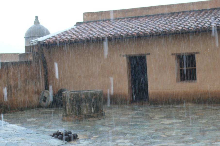 intensivem Regen 