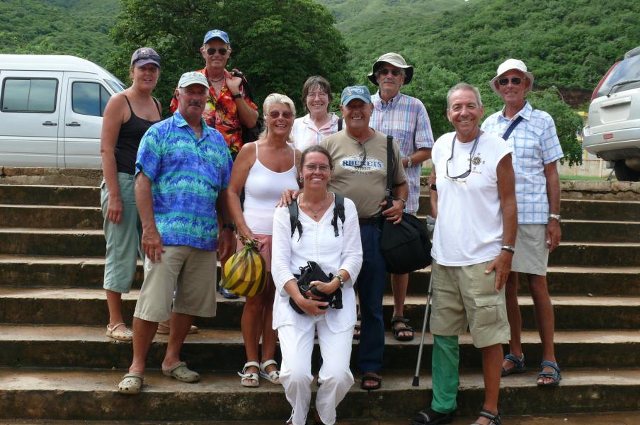 Francis, Terry, Paula, Ron, Peter, John, Silvia, Tony, Martin und Ariane 