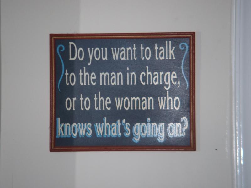 Motto im Marinabüro 