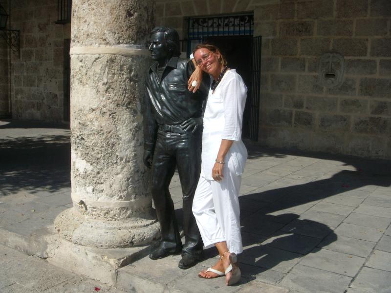 Antonio Gadés mit Fan 