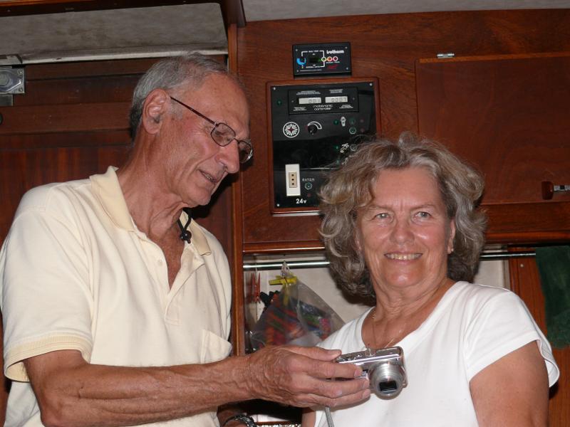Bill und Trudy auf Leonore of Sark 