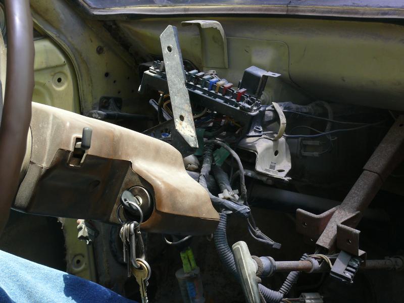 Innenansicht von Luís’ Auto 