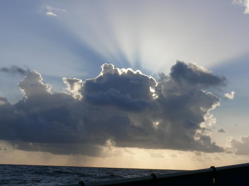 Licht, Schatten und Wolken am Morgen 