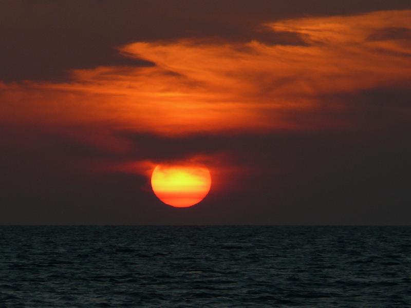 Sonnenuntergang am Ankerplatz 