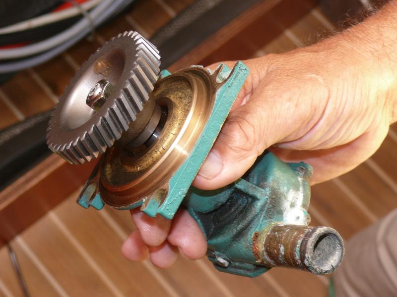 Salzwasserpumpe mit aufgepresstem Ritzel 