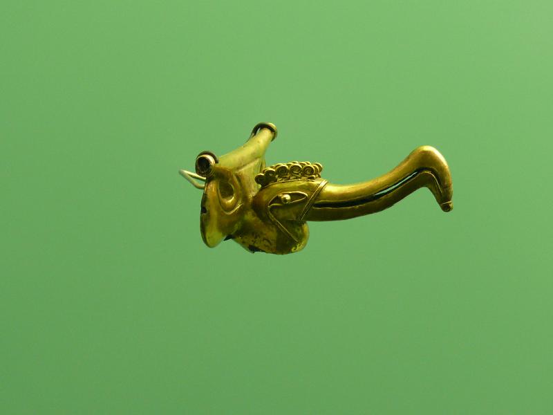 Komischer Vogel im Goldmuseum 