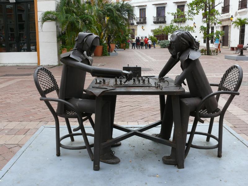 Schachspieler von Edgardo Carmona, Cartagena 