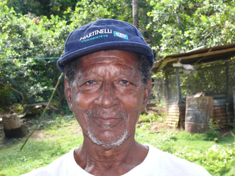 Bernardo, der Perlenverkäufer, 77jährig, auf dieser Insel geboren 