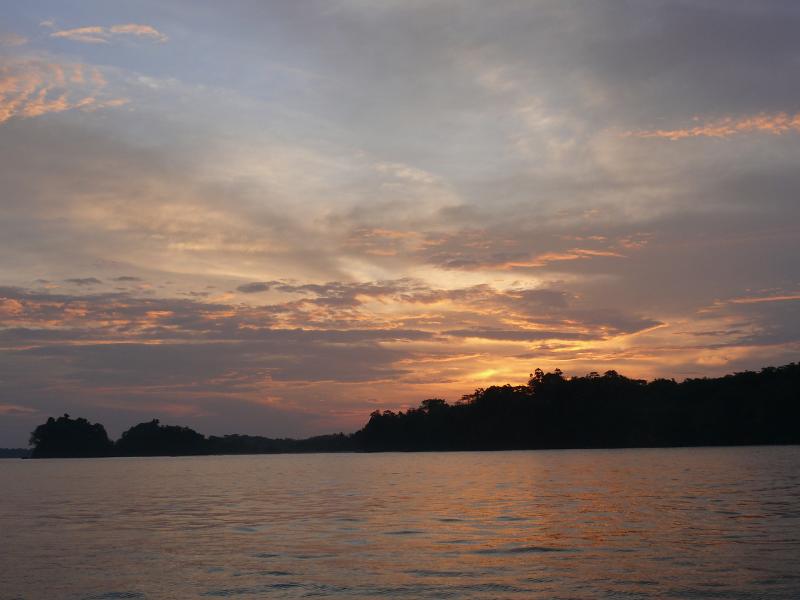 Abendstimmung beim Rio Cacique 