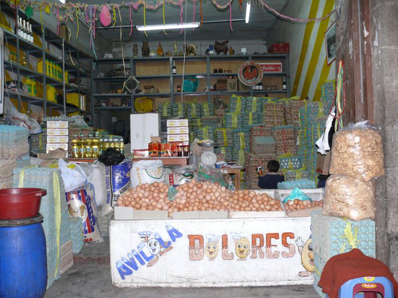 Eierladen in Puno 