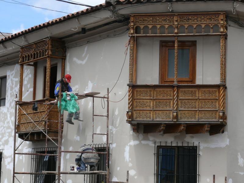 Cusco wird renoviert – Unesco Welterbe 