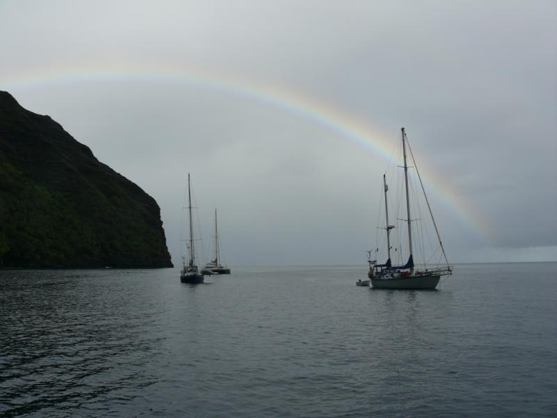 Ein Regenbogen heisst uns willkommen 