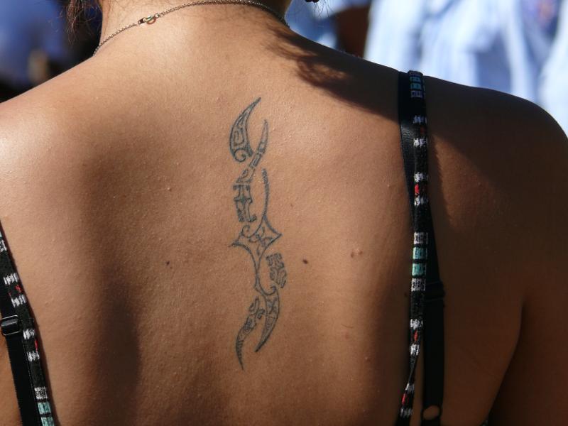 Tatoo einer Zuschauerin 