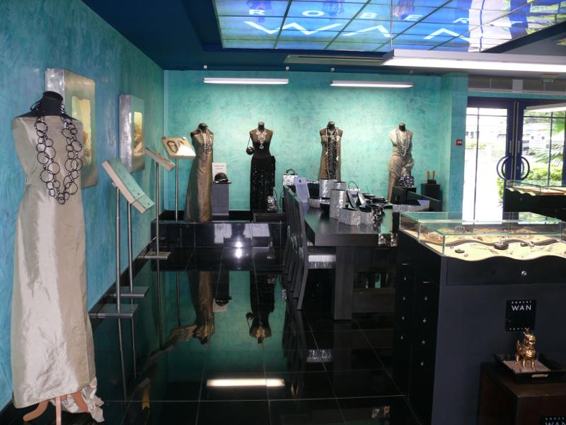 Verkaufsraum im Perlenmuseum 