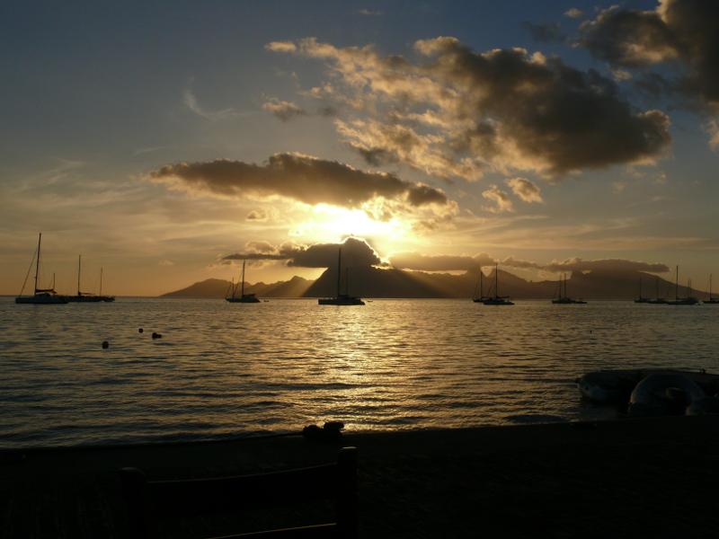Moorea aus Sicht der Cocktailbar 
