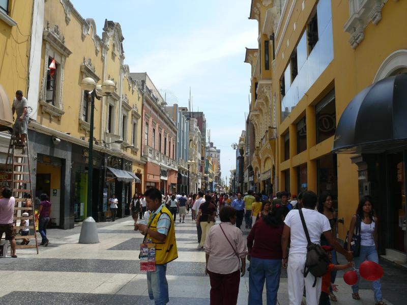 Fussgängerzone in Lima 