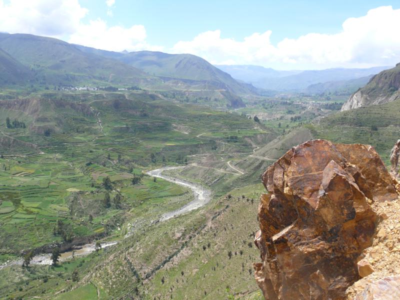 Mehr als fünfhundertjährige Terrassen im Colca Canon 