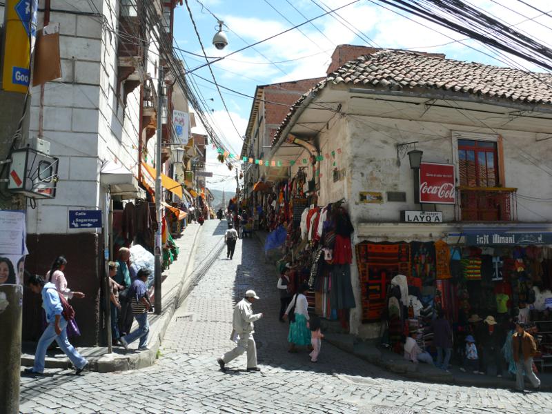 Eine unserer Lieblingsgassen in La Paz 
