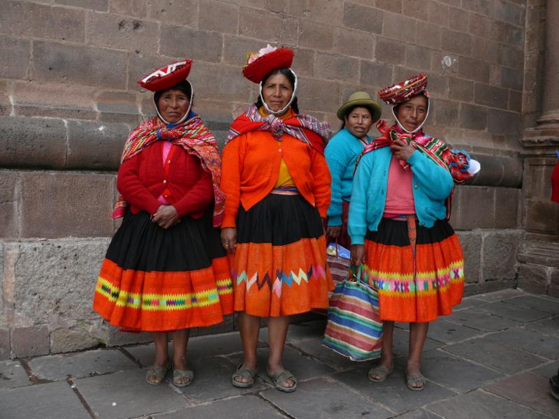 Trachentfrauen in Cusco 