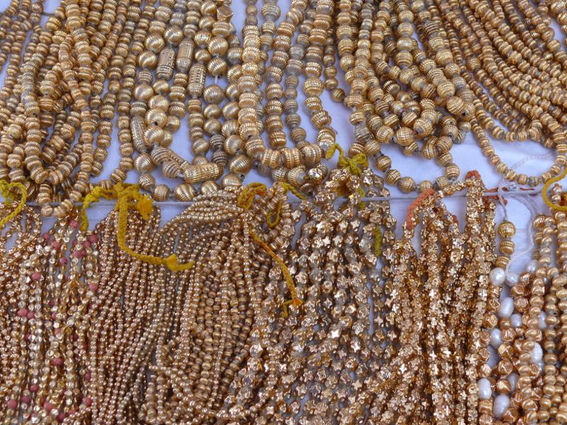 Glasschmuck vergoldet aus Tschechien in Otavalo 