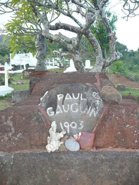 Gauguins Grab auf Hiva Oa 