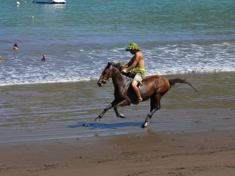 Wettrennen am Strand 