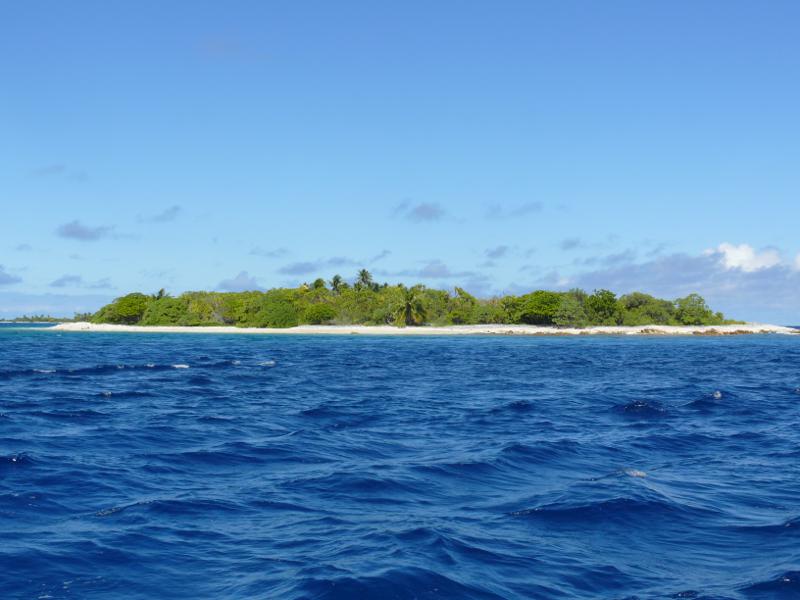 Ausfahrt aus dem Atoll Kauehi 