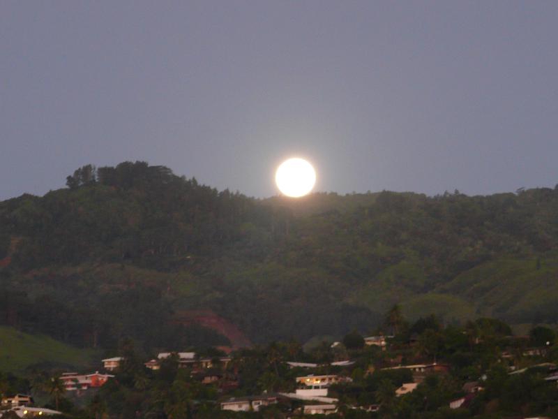 Vollmond an Pa’s sprich Erichs Geburtstag 