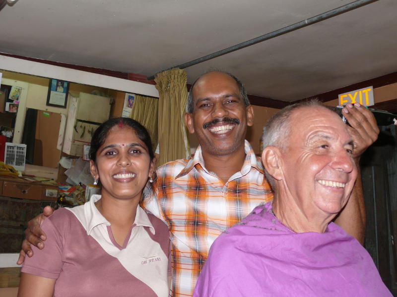 Anu, Mukesh und Martin  