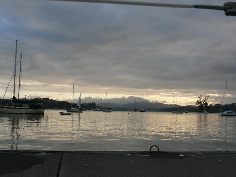 Aussicht vom Q–Dock in Opua 