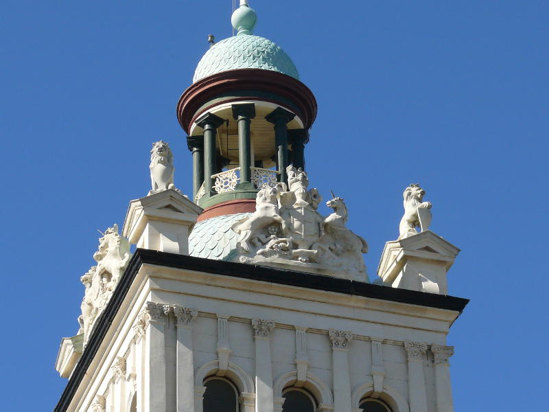 Turm des alten Bahnhofs, Dunedin 