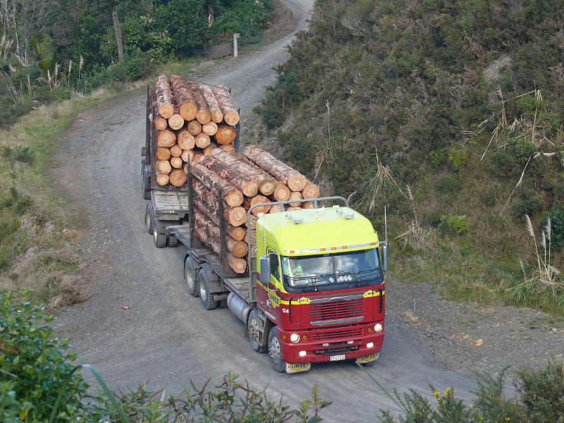 Typischer Holztruck 