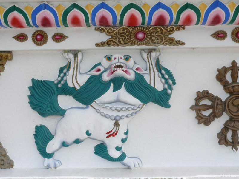 Sockel der Stupa 