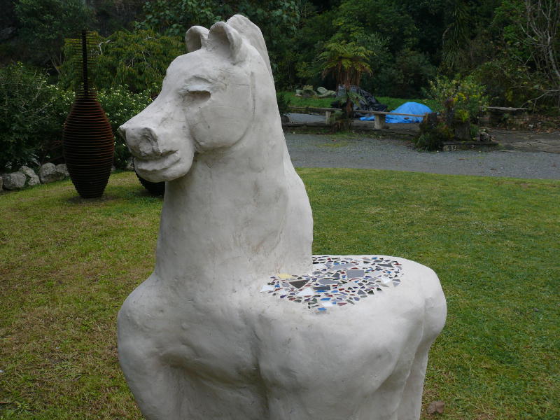 Pferd mit Mosaikhintern 